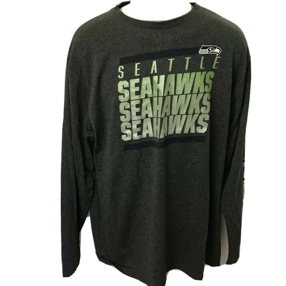 Majestic Other - Majestic Seattle Seahawks Long Sleeve T Shirt Mens XL NFL Football Gray